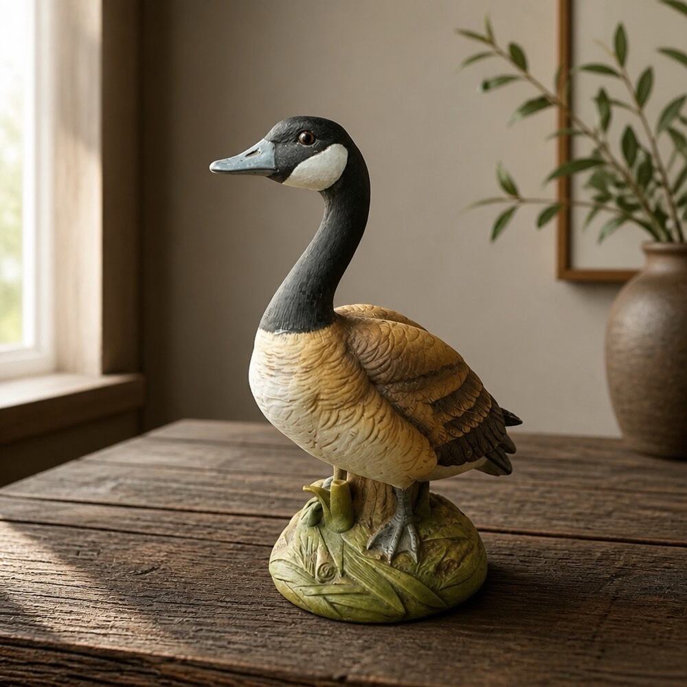 Andrea by Sadek Porcelain Canada Goose Andrea By Saudek 6721 Figurine 6" Japan